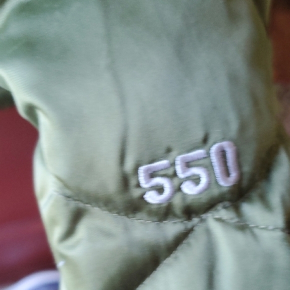 The North Face Aconcagua Olive Green 550 Fill Puffer Jacket - Picture 4 of 11